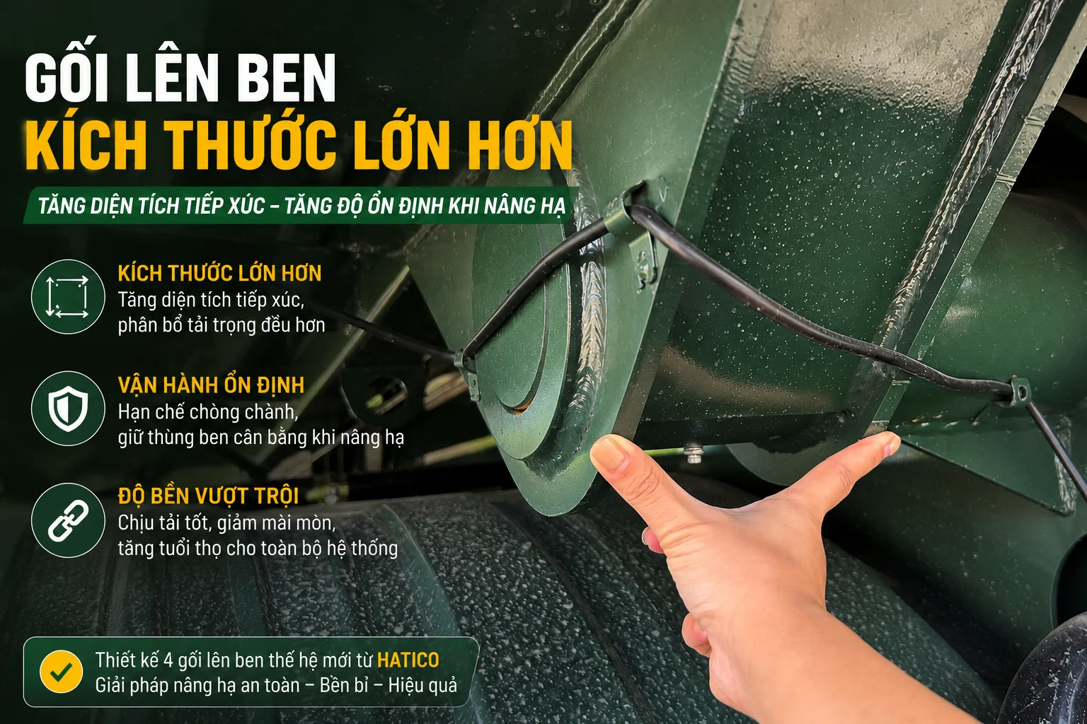 Nguyên Nhân Xe Ben Dễ Lật Mùa Mưa Và Giải Pháp 4 Gối Lên Ben