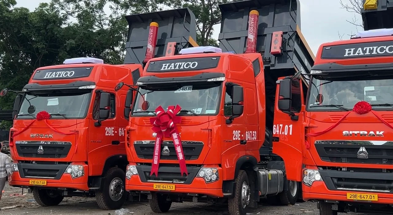 Cận cảnh bộ đầu kéo mooc ben chất lượng cao nhà Hatico