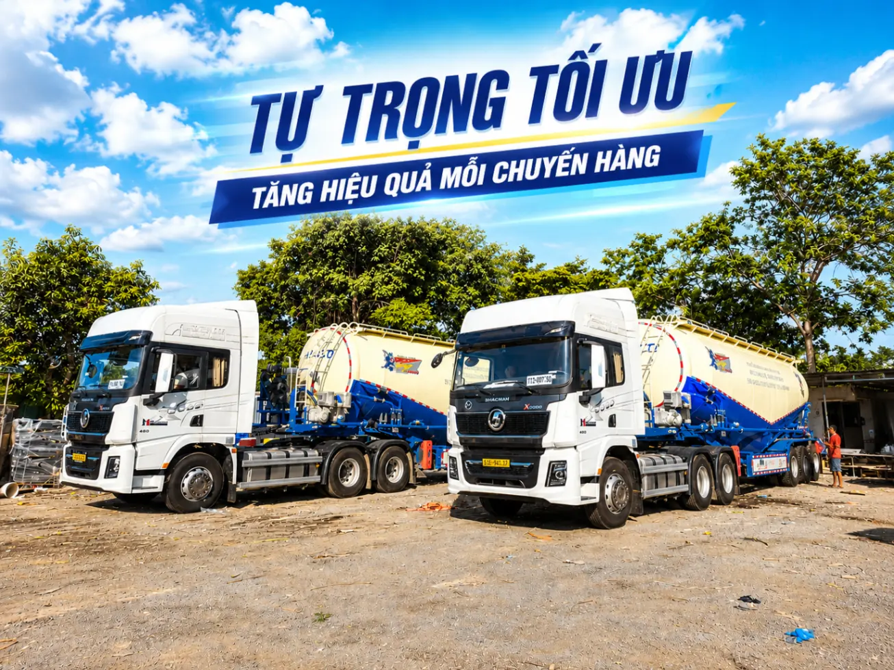 Hình ảnh xitec + đầu kéo
