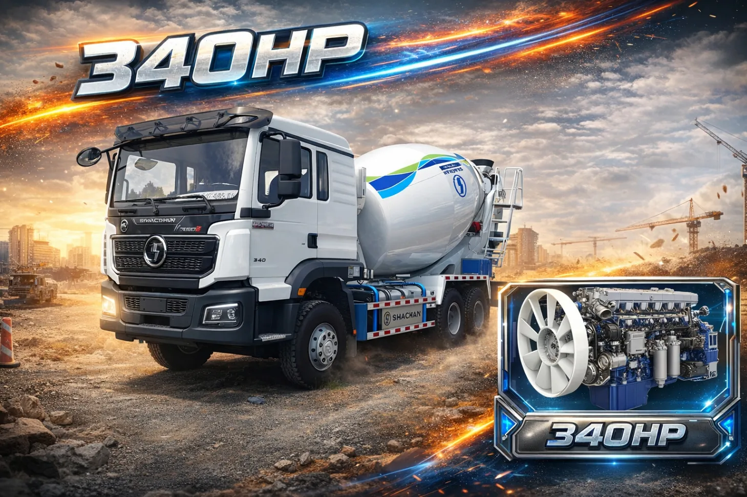 Xe trộn Shacman H3000S